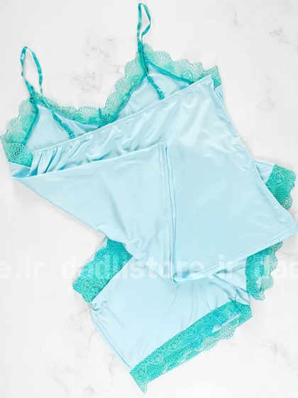ست لباس خواب تاپ و شورتک گیپور