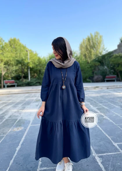 پیراهن مانتویی آیسو 1(ایراد دار)
