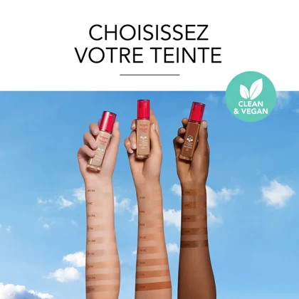 کرم پودر صورت بورژوآ, مدل Healthy Mix رنگ Beige Clair شماره 53W حجم 30 میلی‌لیتر