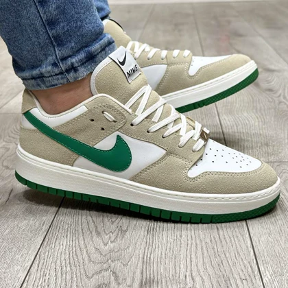 کفش کتانی اسپرت مردانه رنگ سفید کرم مدل نایک ایر NIKE