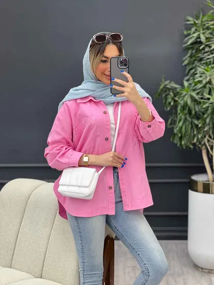 مانتو دو جیب زاپ‌دار دنیز