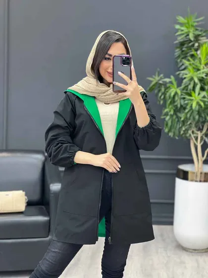 بارانی دورو کمر دار