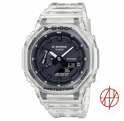 ساعت مچی کاسیو جی شاک Casio G-Shock مدل GA-2100SKE-7ADR سری Skeleton
