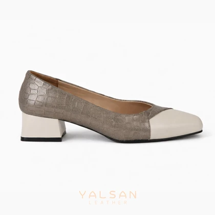 کفش پاشنه‌دار زنانه چرم یلسان مدل آنه لا کد 692-MNL