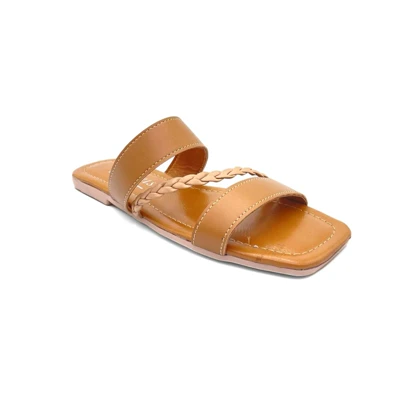 کفش صندل زنانه مدل sandal - 0020_Cognac