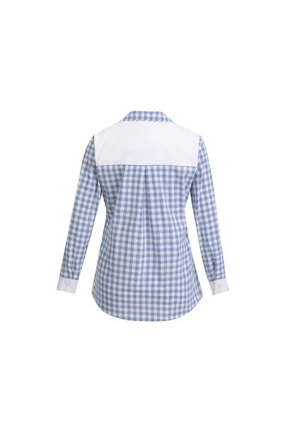 شومیز لینن ترکیبی - 3166