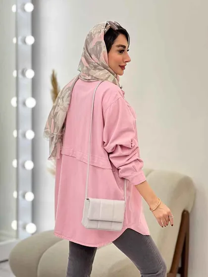 مانتو جیب پیله آستین برش‌دار