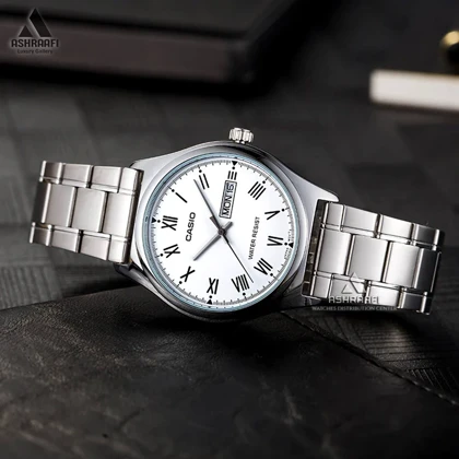 ساعت کاسیو نقره‌ای Casio MTP-V006D-7B