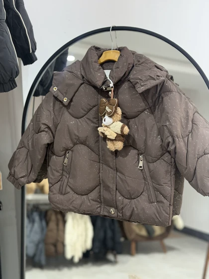 کاپشن وارداتی دخترانه عروسک دار