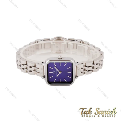 ساعت دنیل ولینگتون زنانه مربعی استیل صفحه سرمه ای DW-5598-L