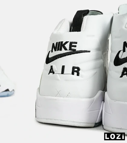 کفش کتانی ساق‌دار مردانه سفید زرد Nike air jordan 5 v02