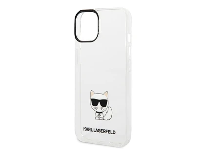 قاب محافظ شیشه ای آیفون 14 پلاس طرح گربه کارل CG Mobile iphone 14 Plus Karl Cat Case
