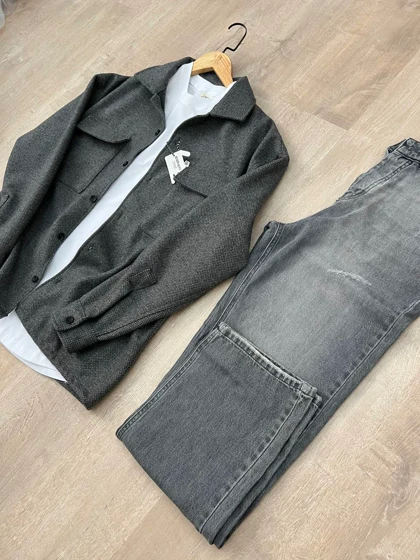 شلوار جین نیم بگ