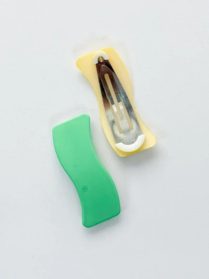 گیره مو تق تقی طرح موج شمعی