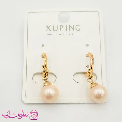 گوشواره دخترانه ژوپینگ با آویز مروارید