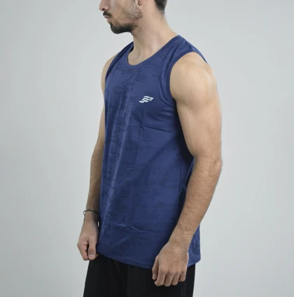 رکابی ورزشی مردانه پی اس دابلیو مدل PY-4H0873 چریکی سرمه ای