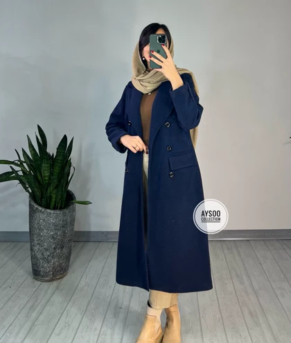 پالتو بلند آستردار آهو (ایراد دار)