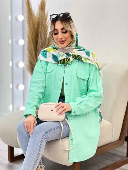 مانتو دو جیب پیله