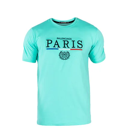 تیشرت Paris یقه گرد مردانه ساده