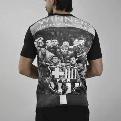 تیشرت فوتبالی بارسلونا مدل Nike-ZRA-4D0673 مشکی