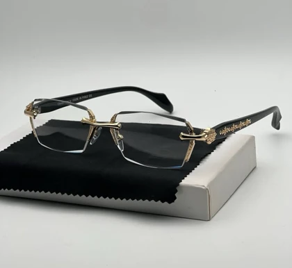 عینک فریم لس کروم هارتز کد 2924 Chrome Hearts