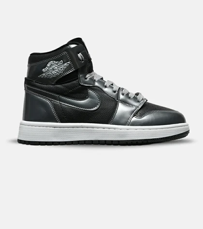 کفش کتانی مردانه و زنانه ساق‌دار مشکی طوسی NIKE jordan 1 مدل 8357