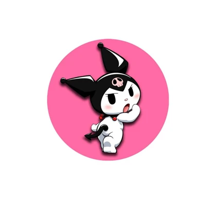 استیکر پارچه و لباس پاد آفرین مدل کارتونی کورومی kuromi کد 281