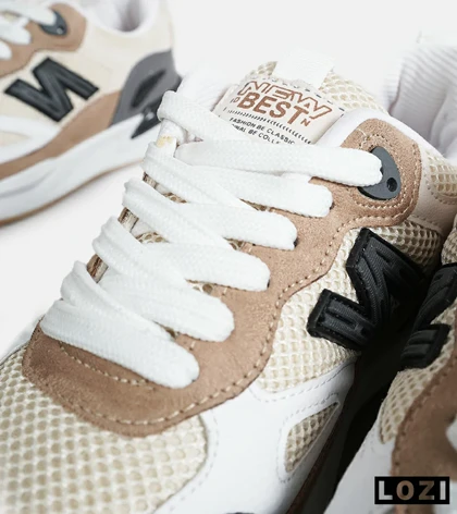 کفش کتانی مردانه کرم قهوه ای طوسی NEW BALANCE yg niubailun