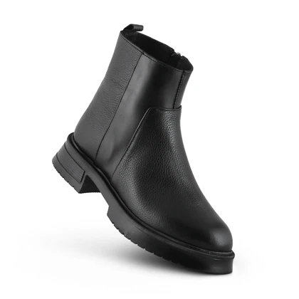 نیم بوت زنانه چرم یلسان مدل لونا کد 688-GN