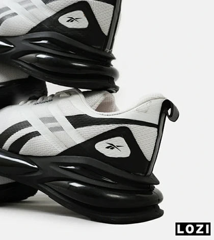 کفش کتانی مردانه و زنانه سفید مشکی Reebok مدل 5012