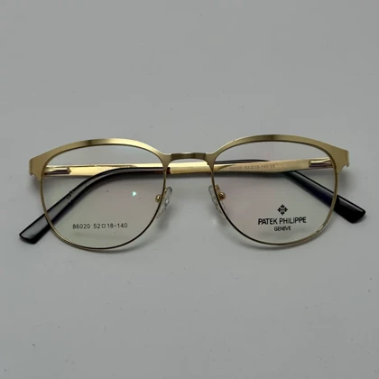 فریم عینک طبی طلایی گرد برند پتک فیلیپ PATEK PHILIPPE مردانه و زنانه