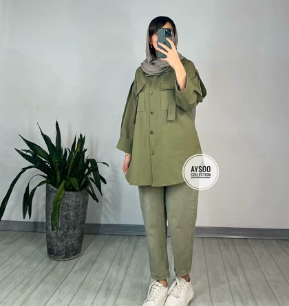 مانتو کتان کاغذی پندار