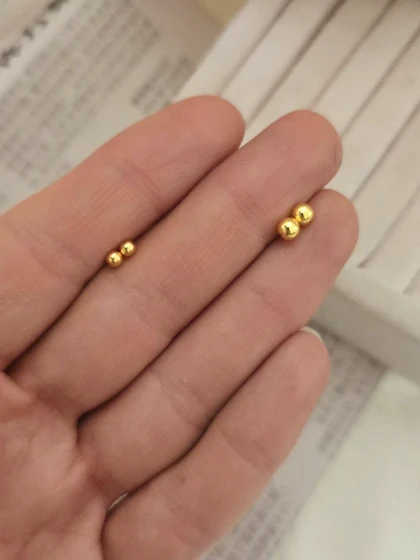 پیرسینگ توپی مگنتی فیک لب