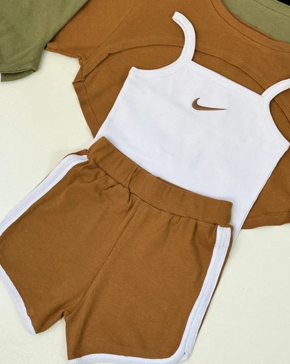 ست کبریتی سه تیکه استین کوتاه