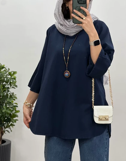 تونیک مانتویی لینن شاپرک