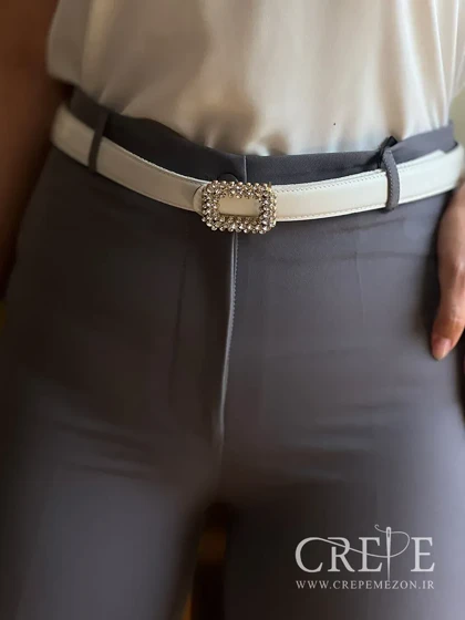 شلوار از بالا راسته کرپ قد 102