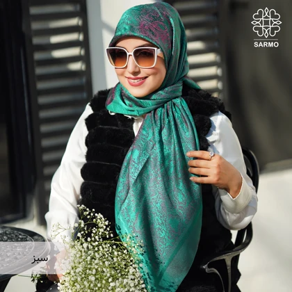 روسری ژاکارد رونا پوست ماری