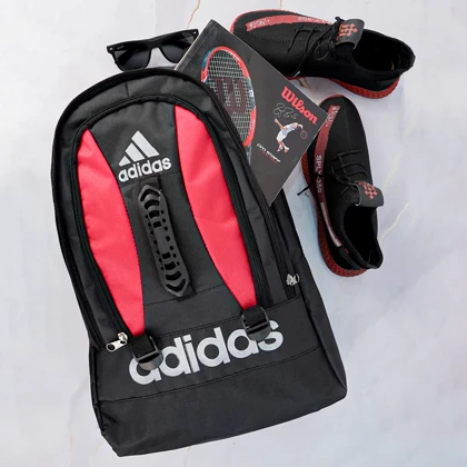 کوله پشتی مشکی قرمز Adidas مدل Ronix