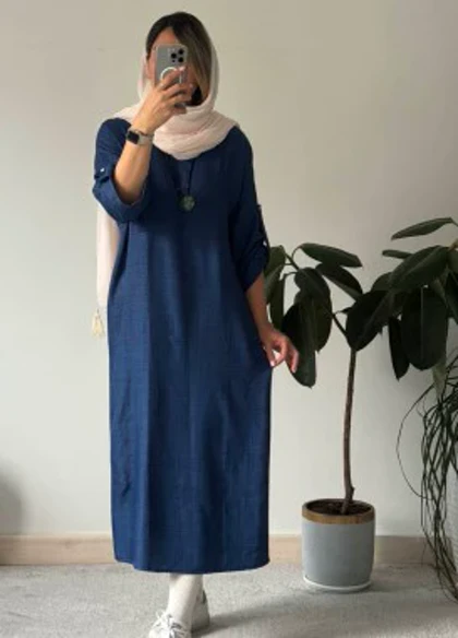 پیراهن مانتویی ثمر