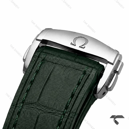 ساعت امگا کانسلیشن مردانه دورنگ طلایی بند چرم سبز Omega-10765-G