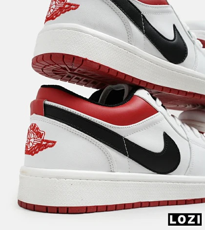 کفش کتانی مردانه سفید مشکی قرمز NIKE SB dunk Low Pro