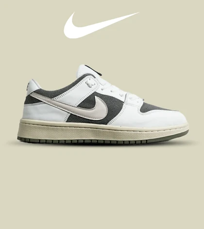 کفش کتانی مردانه و زنانه خاکستری کرم نایک NIKE SB Dunk مدل 7066