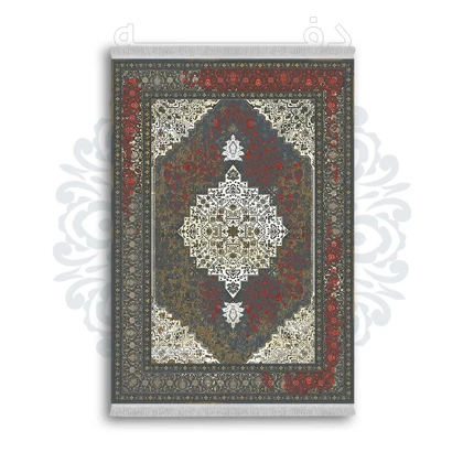 *جدید* فرشینه از جنس پارچه شانل مخمل ترک طرح فانتزی برند دفه کد 1456