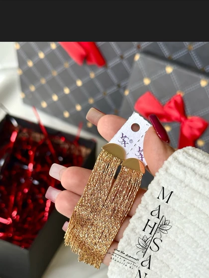 گوشواره آویز آبشاری چشمک