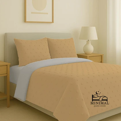 سرویس روتختی کاوری مینیمال طرح برجسته خال‌خالی