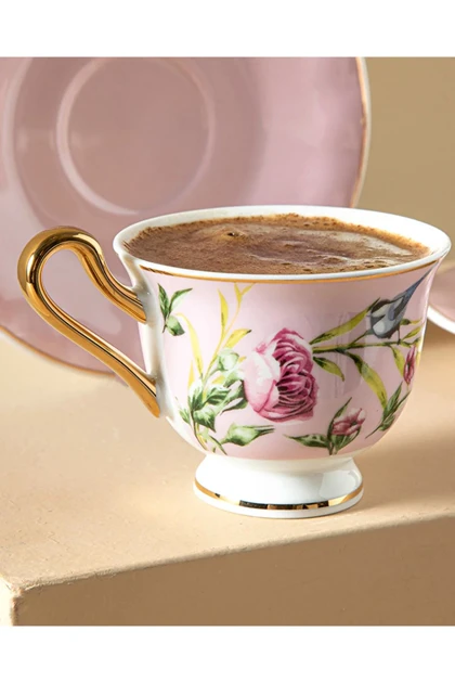 سرویس فنجان قهوه دو نفره English Home مدل Vanilla New Bone China