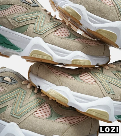 کفش کتانی مردانه و زنانه گلبهی سبز NEW BALANCE 9060 مدل 4152