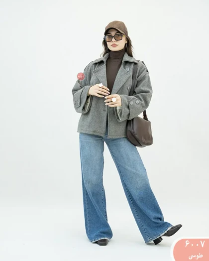 پالتو جناقی آستین دکمه6007