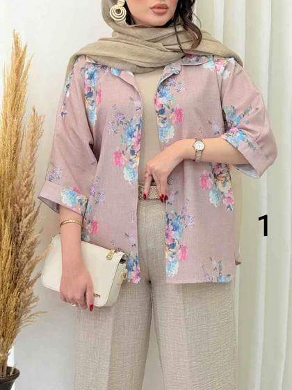 شومیز طرح دار آتنا