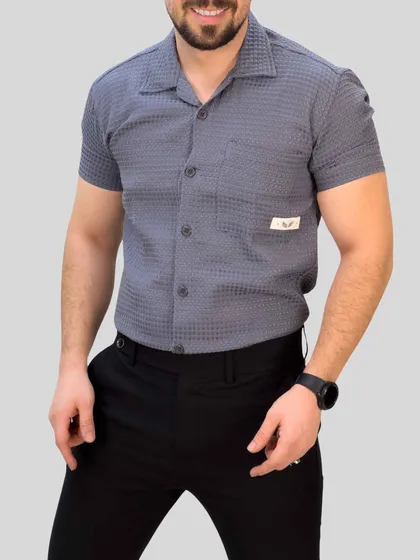 پیراهن کوتاه 041303 طوسی